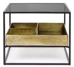 Hot Bizzotto TAVOLINO CON CONTENITORE IN METALLO - MAVILA