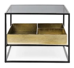 Hot Bizzotto TAVOLINO CON CONTENITORE IN METALLO - MAVILA