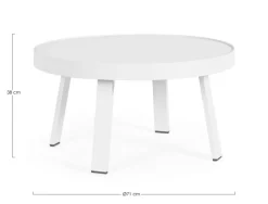 Clearance Bizzotto TAVOLINO D71 BIANCO QS20 - SPYRO