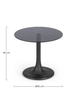 Online Bizzotto TAVOLINO D45 NERO - ABERDEEN