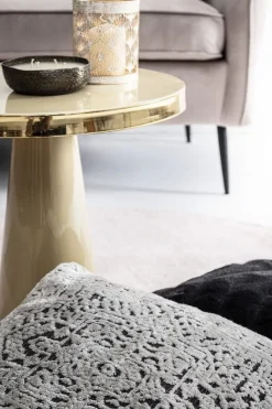 Bizzotto TAVOLINO IN ACCIAIO AVORIO D45.5 - NANDIKA