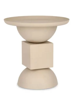 Clearance Bizzotto TAVOLINO IN ACCIAIO BEIGE - ALKA