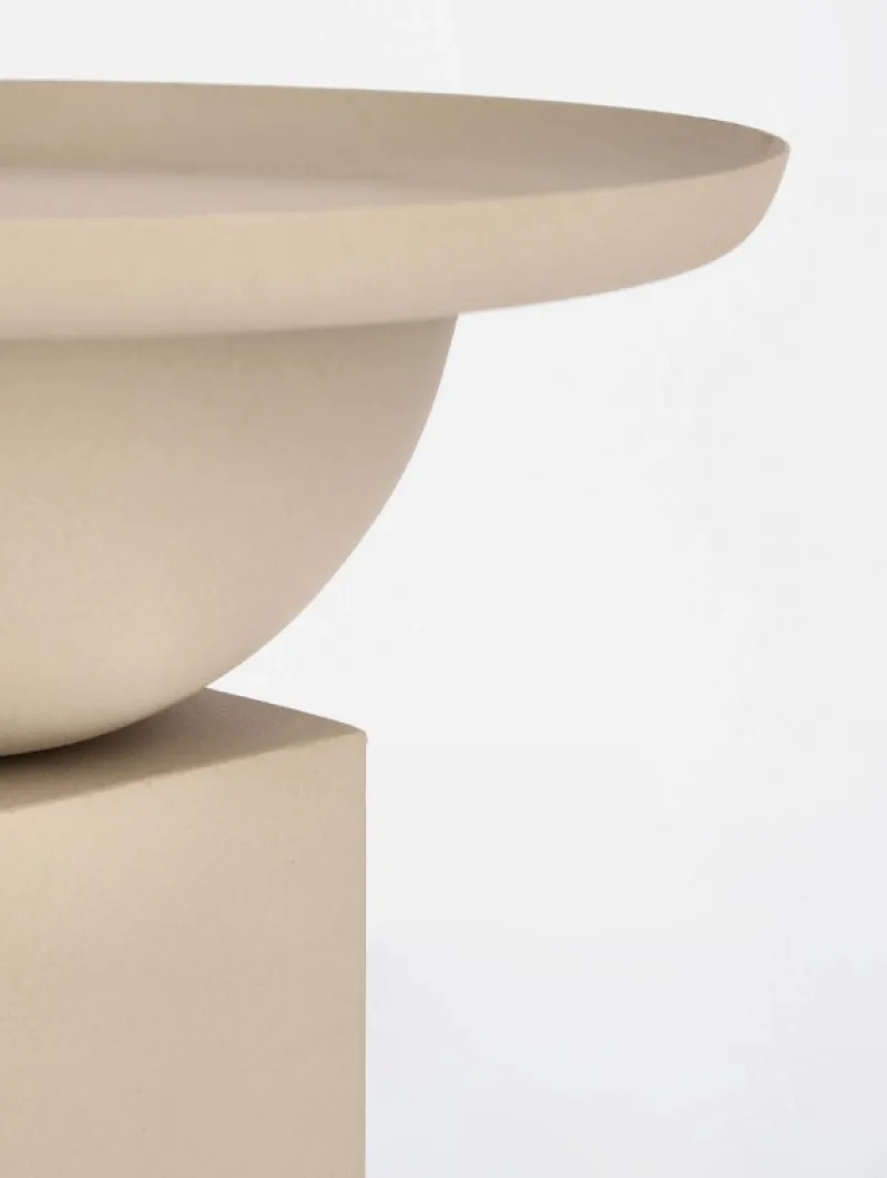 Clearance Bizzotto TAVOLINO IN ACCIAIO BEIGE - ALKA
