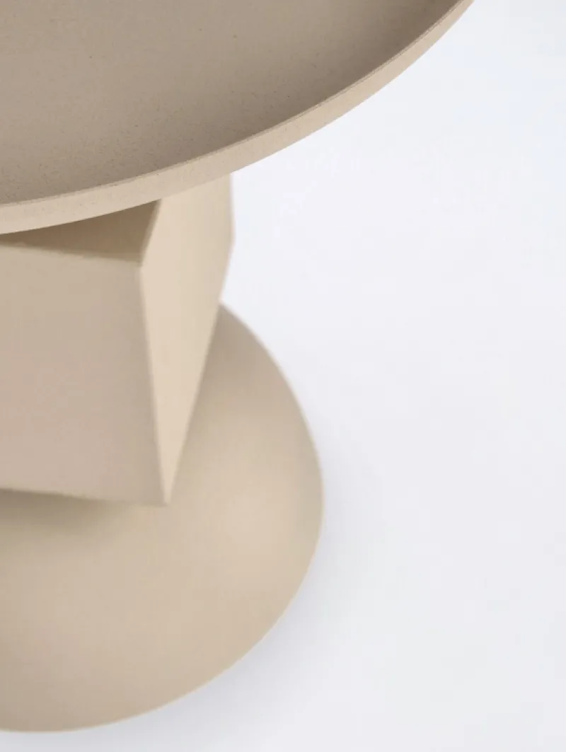 Clearance Bizzotto TAVOLINO IN ACCIAIO BEIGE - ALKA