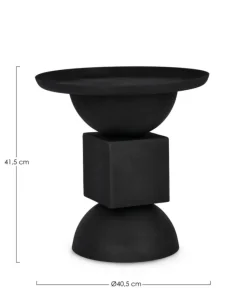 Hot Bizzotto TAVOLINO IN ACCIAIO NERO - ALKA