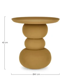 Bizzotto TAVOLINO IN ACCIAIO SENAPE - ALPA