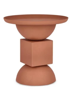 Hot Bizzotto TAVOLINO IN ACCIAIO TERRACOTTA - ALKA