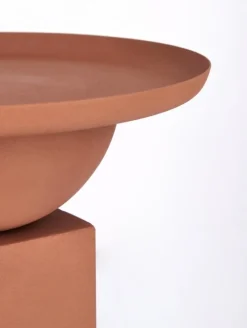 Hot Bizzotto TAVOLINO IN ACCIAIO TERRACOTTA - ALKA