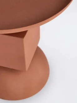 Hot Bizzotto TAVOLINO IN ACCIAIO TERRACOTTA - ALKA