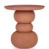 Discount Bizzotto TAVOLINO IN ACCIAIO TERRACOTTA - ALPA