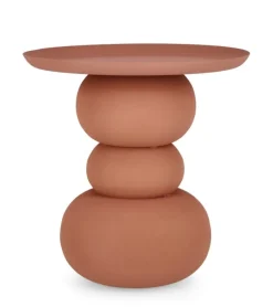 Discount Bizzotto TAVOLINO IN ACCIAIO TERRACOTTA - ALPA