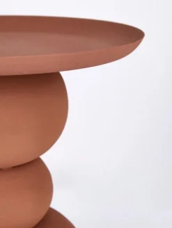 Discount Bizzotto TAVOLINO IN ACCIAIO TERRACOTTA - ALPA