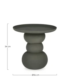 Clearance Bizzotto TAVOLINO IN ACCIAIO VERDE - ALPA