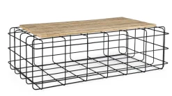 Online Bizzotto TAVOLINO IN ACCIAIO 110X65 - TRELLIS