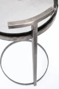 Clearance Bizzotto TAVOLINO IN ACCIAO FINITURA NICKLE H64 - ZAYLA