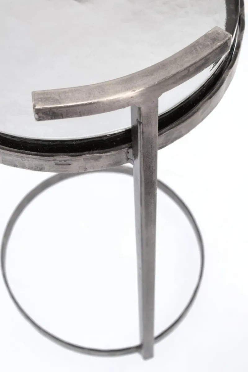 Clearance Bizzotto TAVOLINO IN ACCIAO FINITURA NICKLE H64 - ZAYLA