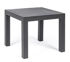 New Bizzotto TAVOLINO IN ALLUMINIO ANTRACITE JX55 - KLEDI