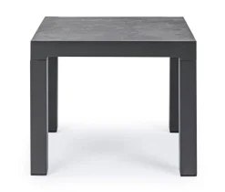 New Bizzotto TAVOLINO IN ALLUMINIO ANTRACITE JX55 - KLEDI