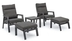 New Bizzotto TAVOLINO IN ALLUMINIO ANTRACITE JX55 - KLEDI