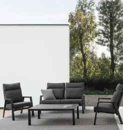 Bizzotto TAVOLINO IN ALLUMINIO ANTRACITE JX55 - KLEDI