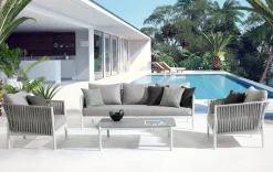 Sale Bizzotto TAVOLINO IN ALLUMINIO BIANCO WG20 - FLORENCIA