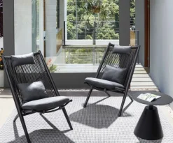 Best Bizzotto TAVOLINO IN ALLUMINIO D50 NERO XK0Y - ALOHA