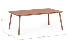 Online Bizzotto TAVOLINO IN ALLUMINIO SIERRA QS21 - SPIKE