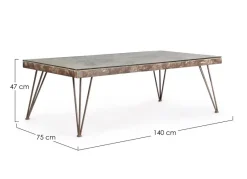 New Bizzotto TAVOLINO IN CEMENTO - ATLANTIDE