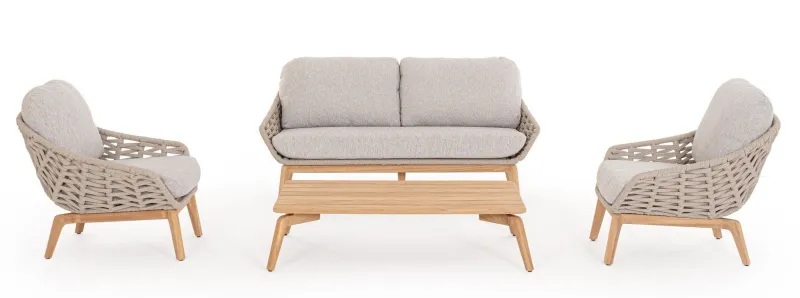 Online Bizzotto TAVOLINO IN CORDA 120X70 - TAMIRES