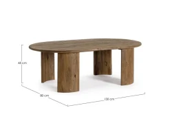 New Bizzotto TAVOLINO IN LEGNO BROWN - ORLANDO