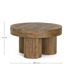 Bizzotto TAVOLINO IN LEGNO BROWN D75 - DACCA