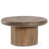 Outlet Bizzotto TAVOLINO IN LEGNO BROWN D75 - LOPEZ