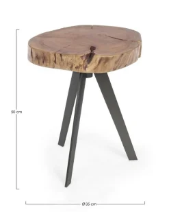 Outlet Bizzotto TAVOLINO IN LEGNO D35 - ARON