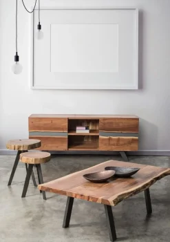 Outlet Bizzotto TAVOLINO IN LEGNO D35 - ARON