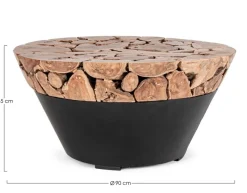 Online Bizzotto TAVOLINO IN LEGNO D90 - GRENADA