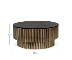 Discount Bizzotto TAVOLINO IN LEGNO D90 - VIRAT