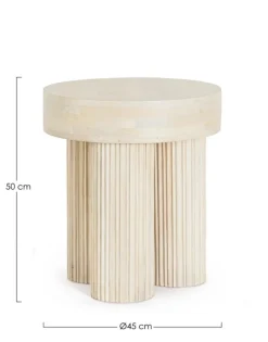 Hot Bizzotto TAVOLINO IN LEGNO NATURALE D45 - DACCA