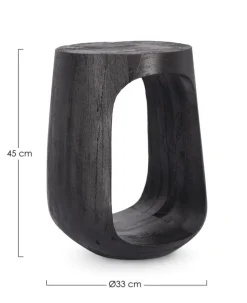 Hot Bizzotto TAVOLINO IN LEGNO NERO - LOPEZ