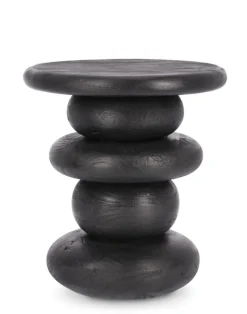 Clearance Bizzotto TAVOLINO IN LEGNO NERO - LOPEZ