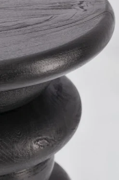 Clearance Bizzotto TAVOLINO IN LEGNO NERO - LOPEZ