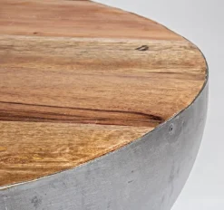 Discount Bizzotto TAVOLINO IN LEGNO RICICLATO GRIGIO D70 - LANCASTER