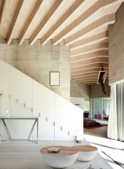 New Bizzotto TAVOLINO IN LEGNO RICICLATO BIANCO D70 - LANCASTER