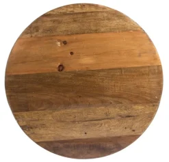 Bizzotto TAVOLINO IN LEGNO RICICLATO GRIGIO D90 - LANCASTER