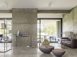 Bizzotto TAVOLINO IN LEGNO RICICLATO GRIGIO D90 - LANCASTER