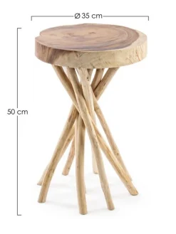 Online Bizzotto TAVOLINO IN LEGNO 35X35 - SOLIDAD