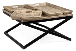 Bizzotto TAVOLINO IN LEGNO 90X90 - TRAY