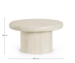 Bizzotto TAVOLINO IN LEGNONATURALE D75 - LOPEZ