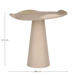 Best Bizzotto TAVOLINO IN METALLO BEIGE - LALITA