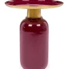 Discount Bizzotto TAVOLINO IN METALLO BURGUNDY D40.5 - NALIMA
