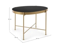 Sale Bizzotto TAVOLINO IN METALLO COLOR ORO - RASHIDA